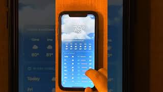 How to use the weather app on a iPhone, in Spanish. screenshot 5