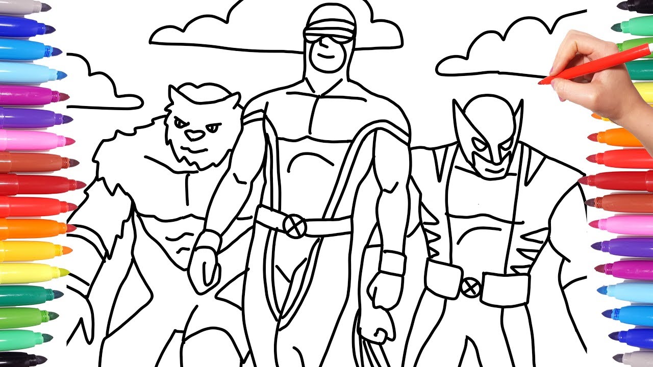 Fortnite 17+ Coloring Pages Wolverine X-Men - Coloring Home