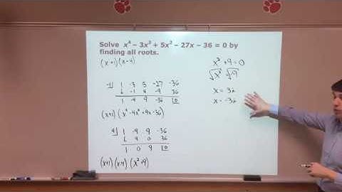 10-11 Solving Polynomials with Complex Roots