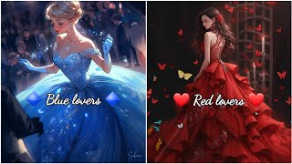 🔷️ Blue lovers 🔷️ vs❤ Red lovers ❤