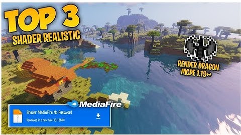 TOP 3 RENDER DRAGON SHADER REALISTIC MCPE 1.19.20 TERBARU MIRIP RTX SUPPORT LOW/MID DEVICE 1 GB RAM