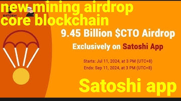 CTO new mining app coreblockchain available in Satoshi app