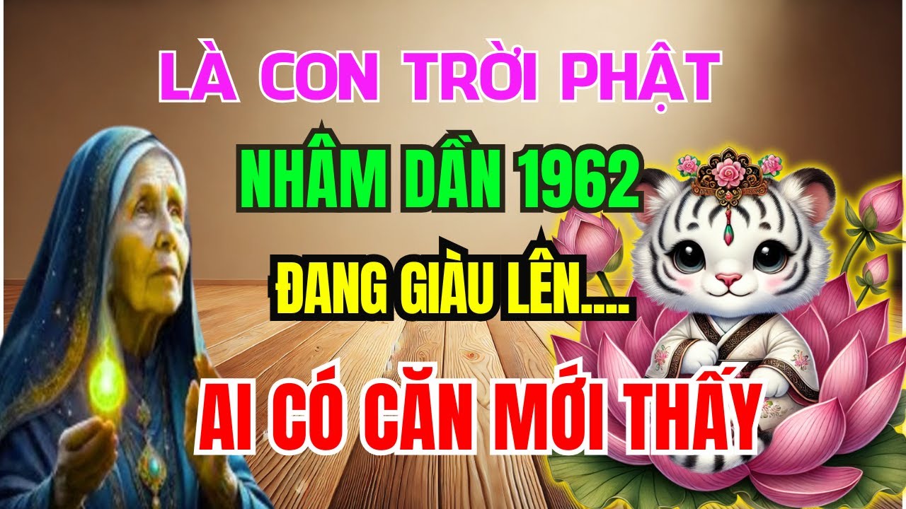 Bí Mật Lần Đầu Tiết Lộ: Nhâm Dần 1962 Có CĂN LÀNH - PHÚC DÀY - MỆNH LỚN, Không Xem Là Hối Hận cả đời