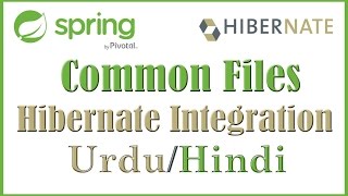 Spring MVC Hibernate JQuery Maven | Tutorial 2 Common files and Hibernate Integration (Urdu & Hindi)