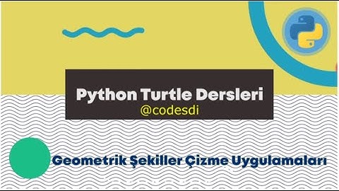 Turtle Modülü Ders 8: Geometrik Şekiller Çizme Uygulamaları
