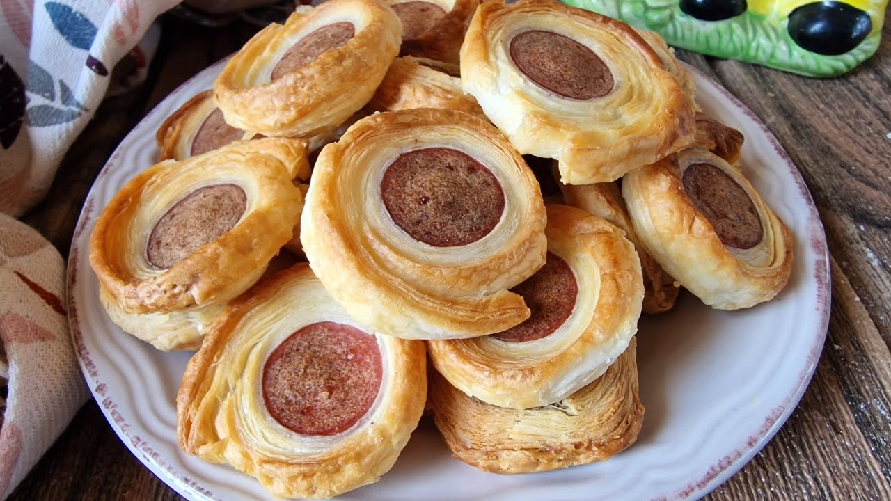 RUSTICI DI PASTA SFOGLIA IN FRIGGITRICE AD ARIA