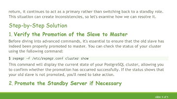 Understanding PostgreSQL Replication Failover: Bringing Back the Old Primary as a Slave