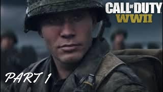 CALL OF DUTY WW2 Walkthrough: Gameplay Part 1 - D-DAY - No Commentary (2024)