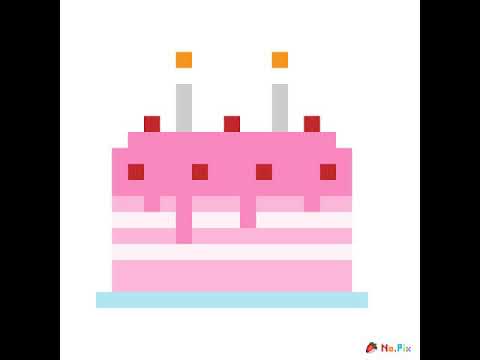 Gateau D Anniversaire Pixel Art Youtube Gateau D Anniversaire Pixel Art Youtube