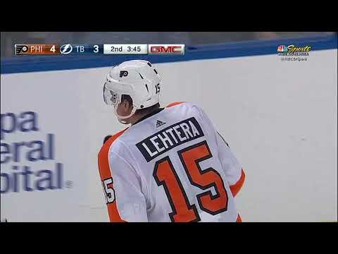 jori lehtera goal philadelphia flyers vs tampa bay lightning 3 3 flyers vs tampa bay