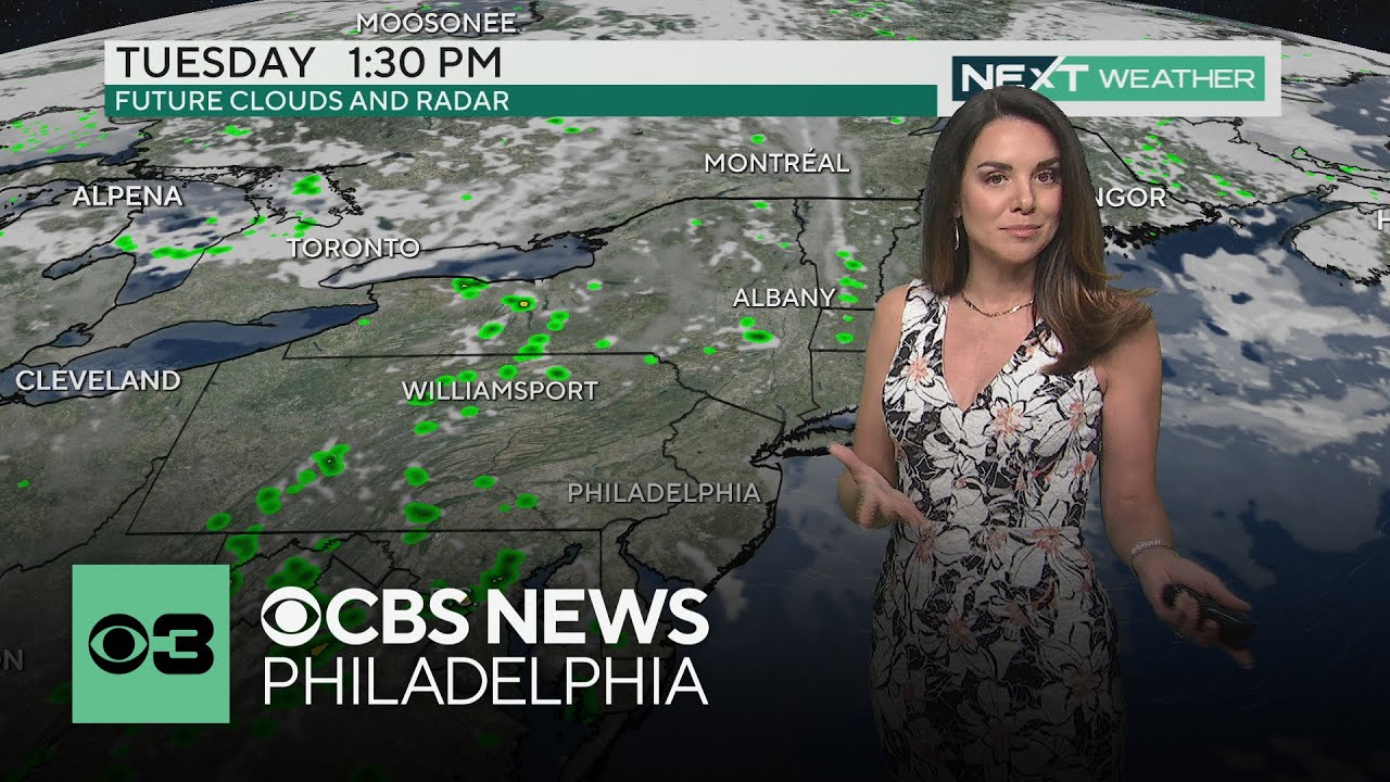 Warm and partly sunny in Philadelphia Monday, tracking chances for rain ...