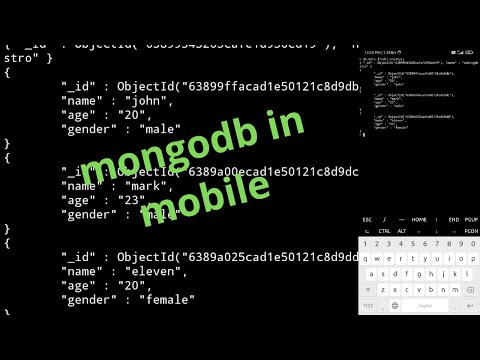how to install mongodb in mobile ||mongodb in mobile using userland #programming #mongodb