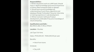 Python Developer#intern#wfh  #fresher #experienced #getemployed #youtubeshorts #pythondeveloperjobs