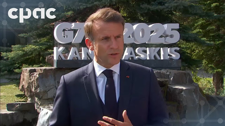 Sommet des dirigeants du G7 2025 – Emmanuel Macron devant les médias – 16 juin 2025