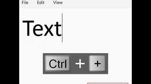 Notepad Zoom In and Out