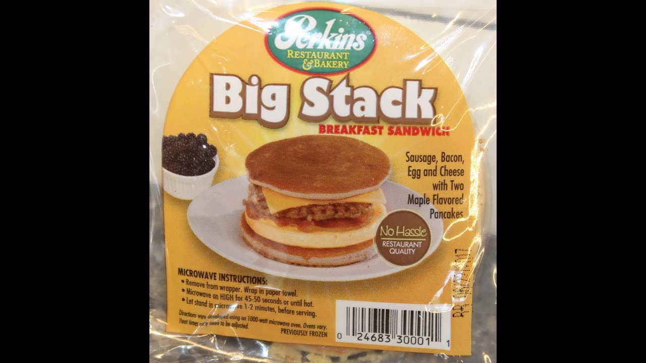 Perkins Restaurant & Bakery Big Stack Breakfast Sandwich Review YouTube