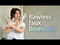 How to DIY faux limewash for people with a frightening level of detail
