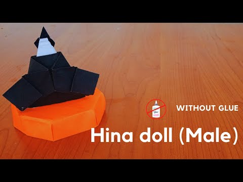 男性のひな人形の作り方 how to make a hina doll (Male version)