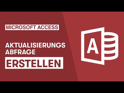 Video: Wie führe ich eine Update-Abfrage in Access aus?