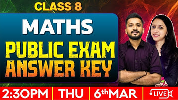 Class 8 Maths | Public Exam Question Paper Analysis | Exam Winner Class 8