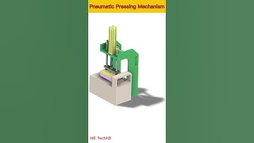 Pneumatic Pressing Mechanism #machine #design #solidwork #mechanical #mechanism #cad