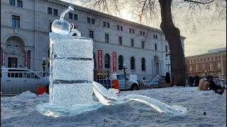How to Make an Ice Sculpture - Minnesota Cold (Part 42)