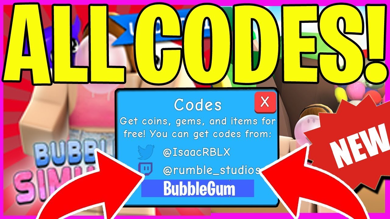 Roblox Bubble Gum Simulator Codes For Legendary Pets 2021 November