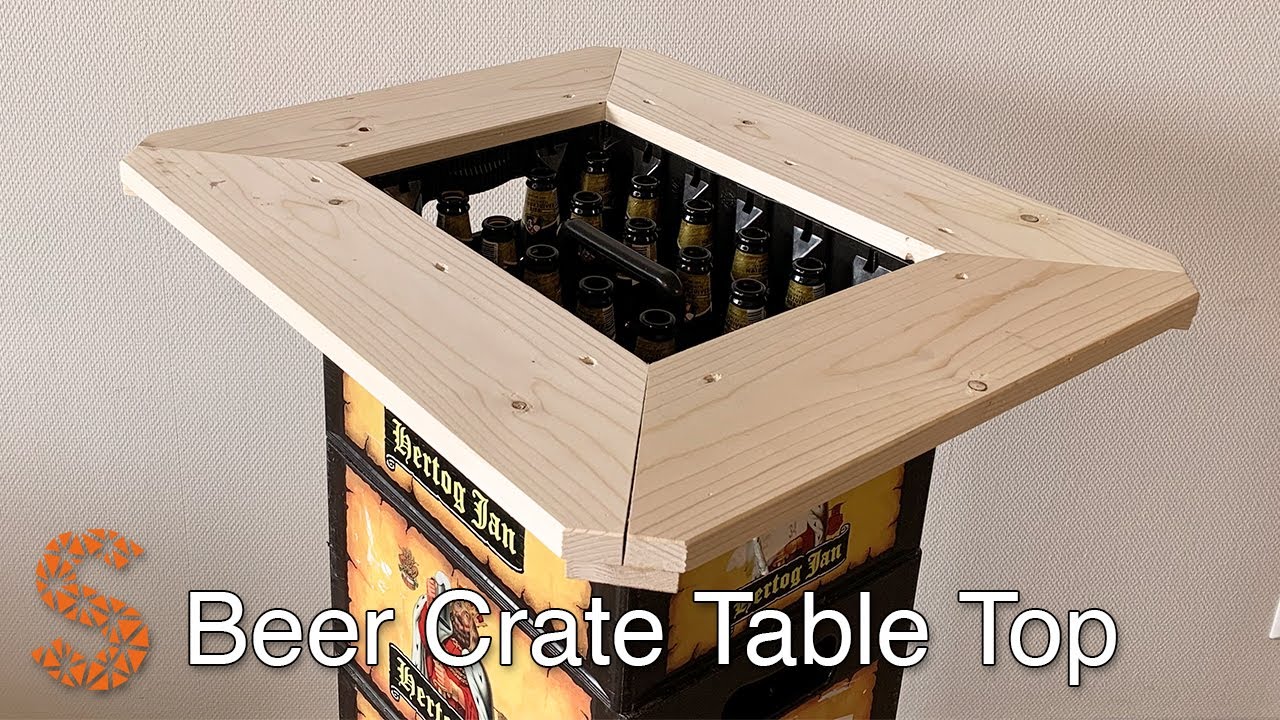 Make a Simple Wooden Table Top for a beer Crate 
