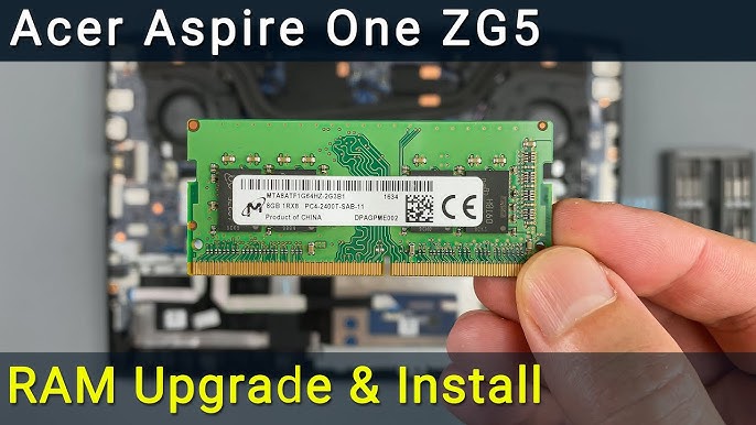 købmand Suradam erosion How to upgrade RAM memory in Acer Aspire One ZG5 laptop - YouTube