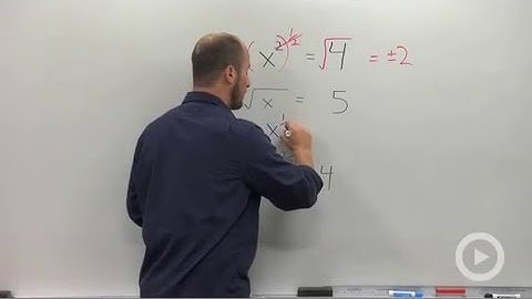 Solving an Equation with a Rational Exponent