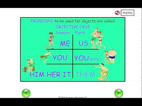 Teach OBJECTIVE CASE PRONOUNS - Easy English Grammar - YouTube