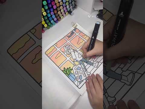 Coloring CocoWyo Girl Moments Alcohol Markers
