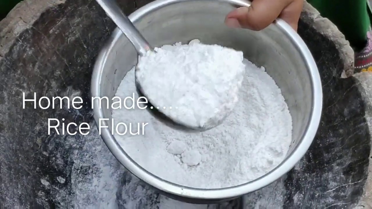 How to make rice flour at home Home made Rice flour/अन सौनाय YouTube