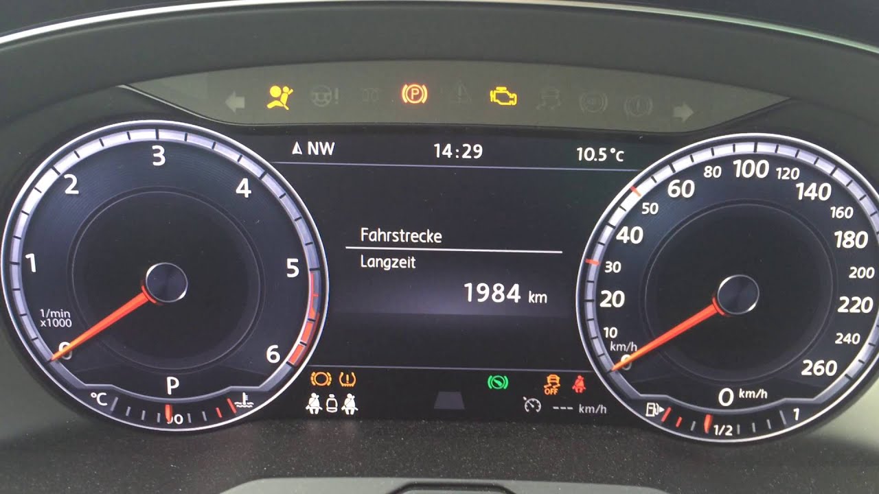 VW Passat B8 Verkehrszeichenerkennung Tempolimitanzeige