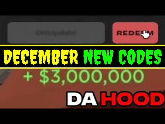 Da Hood codes [December 2023]