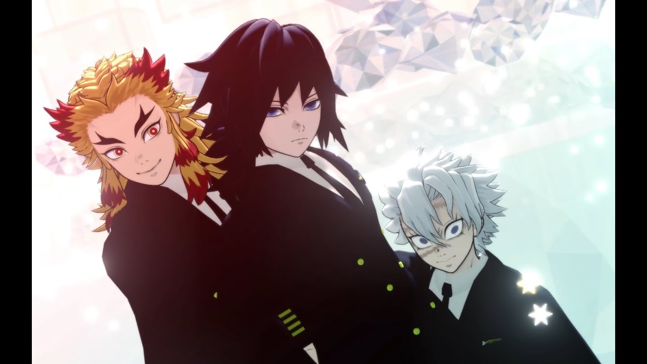 【鬼滅のMMD】虎視眈々【煉獄・冨岡・不死川】