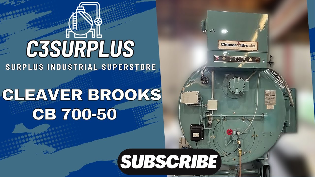 Used 50 HP Cleaver Brooks 150 PSI Steam Boiler 1991 CB 700-50
