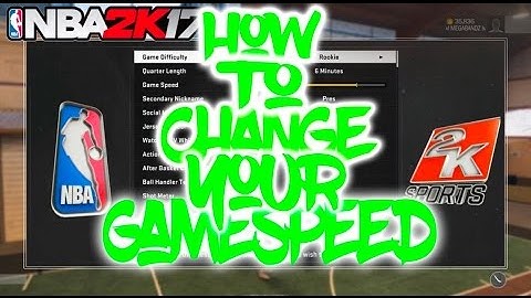 NBA 2K17 - HOW TO CHANGE YOUR GAME SPEED IN MYCAREER!!! + HUGE GIVE AWAY