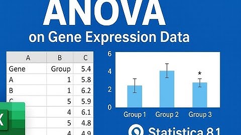 Complete ANOVA Practical on Gene Expression Data Using Excel & Statistica 8.1 | SE & LSD Analysis