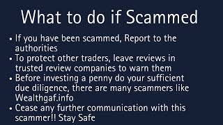 Wealthgaf.info Review: Unauthorised Broker and High-Risk FX Platform