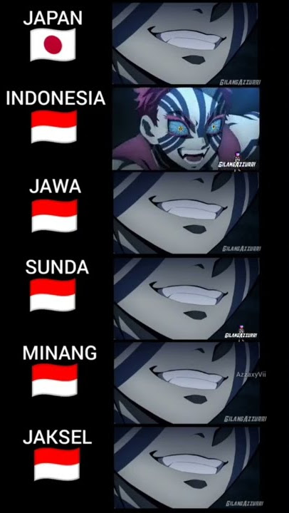 Kimetsu no Yaiba Mugen Train Akaza Dub Jawa, Sunda, Minang, Jaksel