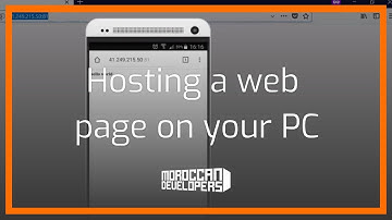 Hosting a web page on your PC for a temporary test