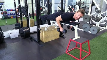 Prone Dumbbell Row Iso Hold