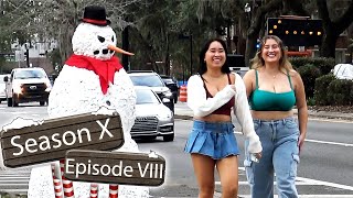Scary Snowman Invades University of Florida  Hilarious Reactions Caught on Camera!