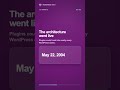 When WordPress Plugins First Appeared