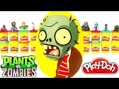 Plants vs Zombies Sürpriz Yumurta Oyun Hamuru - Zombi Oyuncakları Minecraft Anime