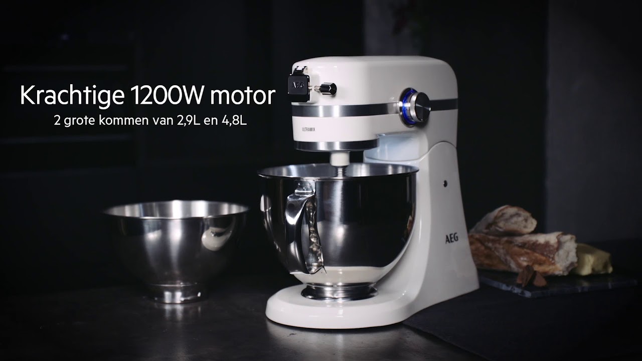 AEG KM4100 Robot de Cocina con Bol Batidora Amasadora Múltiples