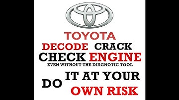 How To Diagnose Toyota 16 Pin OBD Socket even without Diagnostic scanner