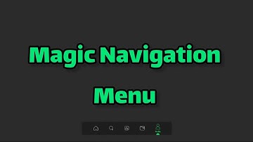 How To Create A  Flexible & Responsive Magic Navigation Menu Indicator Using Html Css & JavaScript
