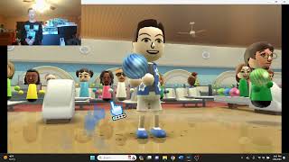 Wii Bowling 4 100 pin games 1 spin control game and 1 ten pin game!